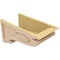 Ekena Millwork 11"W x 22"D x 11"H Wide Scroll Rough Cedar Woodgrain TimberThane Corbel, Primed Tan CORUR11X22X11SCRRCPR - alternate 5